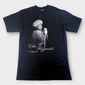 NWOT Ella Fitzgerald Photo Tee Shirt Black,  Size Medium